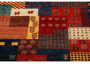 Tappeto Mosaic Patchwork Rosso Blu 97x148 Cm