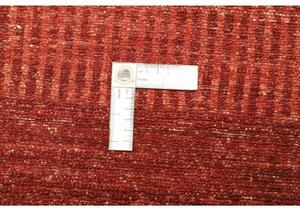 Tappeto Essenzia Geometrico Rosso Mattone Arancione Bruciato 62x94 Cm
