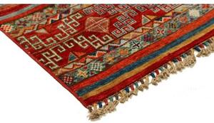 Tappeto Samarkand Geometrico Rosso Blu 99x148 Cm