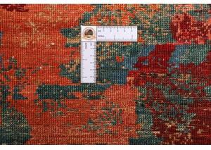 Tappeto Vintage Erased Astratto Rosso Ruggine Blu 143x200 Cm