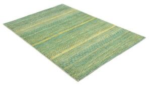 Tappeto Cromopura Geometrico Verde Petrolio Giallo 80x121 Cm