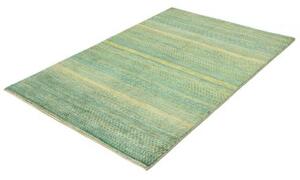 Tappeto Cromopura Geometrico Verde Petrolio Giallo 80x121 Cm
