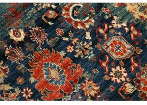 Tappeto Vintage Erased Astratto Rosso Blu 272x365 Cm