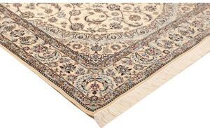 Tappeto Nain 6la Medaglione Floreale Avorio Blu 130x202 Cm