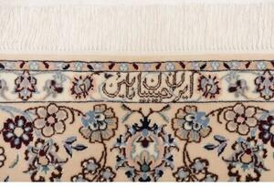 Tappeto Nain 6la Medaglione Floreale Azzurro Avorio 156x235 Cm