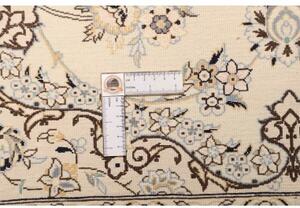 Tappeto Nain 6la Medaglione Floreale Avorio Blu 130x202 Cm