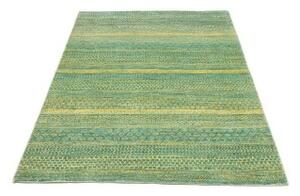 Tappeto Cromopura Geometrico Verde Petrolio Giallo 80x121 Cm
