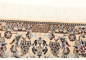 Tappeto Nain 6la Medaglione Floreale Avorio Blu 130x202 Cm