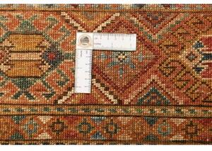 Tappeto Samarkand Geometrico Terracotta Ocra Corsia 81x306 Cm