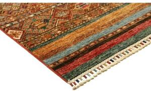 Tappeto Samarkand Geometrico Terracotta Ocra Corsia 81x306 Cm
