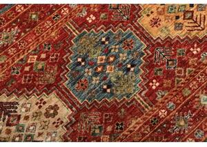 Tappeto Istintia Geometrico Rosso Ruggine Blu Petrolio 170x241 Cm