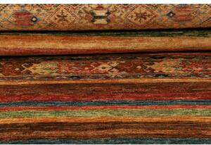 Tappeto Samarkand Geometrico Mattone Ocra Corsia 80x294 Cm