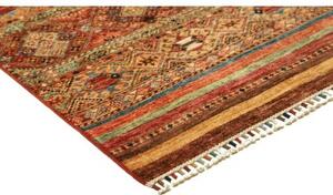 Tappeto Samarkand Geometrico Mattone Ocra Corsia 80x294 Cm