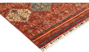 Tappeto Istintia Geometrico Rosso Ruggine Blu Petrolio 170x241 Cm