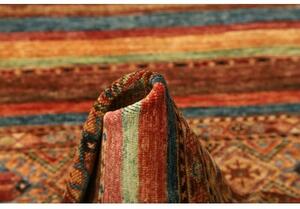 Tappeto Samarkand Geometrico Mattone Ocra Corsia 80x294 Cm
