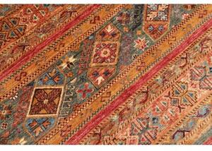 Tappeto Samarkand Geometrico Ruggine Ocra 203x294 Cm