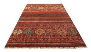 Tappeto Istintia Geometrico Rosso Ruggine Blu Petrolio 170x241 Cm