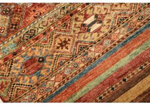 Tappeto Samarkand Geometrico Mattone Ocra Corsia 80x294 Cm