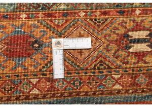 Tappeto Samarkand Geometrico Mattone Ocra Corsia 80x294 Cm