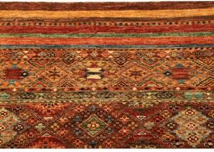 Tappeto Samarkand Geometrico Mattone Ocra Corsia 80x294 Cm