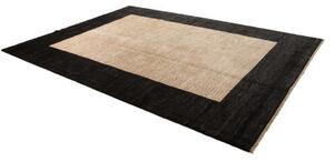 Tappeto Essenzia Geometrico Nero Beige 91x153 Cm