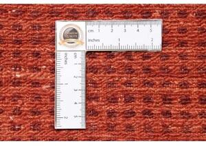 Tappeto Essenzia Tinta Unita Rosso Mattone Rosso Scuro 174x238 Cm