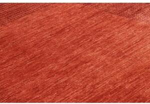 Tappeto Essenzia Tinta Unita Rosso Mattone Rosso Scuro 174x238 Cm