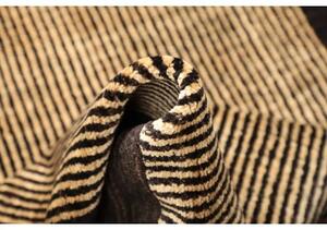 Tappeto Essenzia Geometrico Nero Beige 92x152 Cm