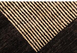 Tappeto Essenzia Geometrico Nero Beige 92x152 Cm