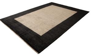 Tappeto Essenzia Geometrico Nero Beige 91x153 Cm