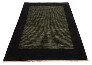 Tappeto Essenzia Geometrico Grigio Scuro Verde Oliva 153x207 Cm
