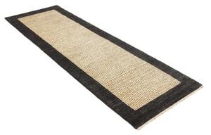 Tappeto Essenzia Geometrico Antracite Avorio Corsia 73x300 Cm
