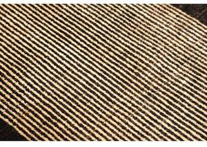 Tappeto Essenzia Geometrico Nero Beige 92x152 Cm