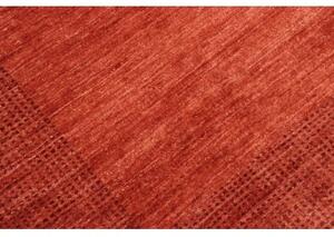 Tappeto Essenzia Tinta Unita Rosso Mattone Rosso Scuro 174x238 Cm