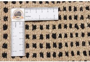 Tappeto Essenzia Geometrico Nero Beige 91x153 Cm