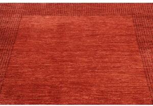 Tappeto Essenzia Tinta Unita Rosso Mattone Rosso Scuro 174x238 Cm