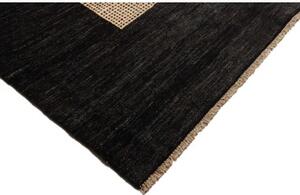 Tappeto Essenzia Geometrico Nero Beige 91x153 Cm