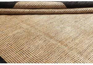 Tappeto Essenzia Geometrico Nero Beige 91x153 Cm