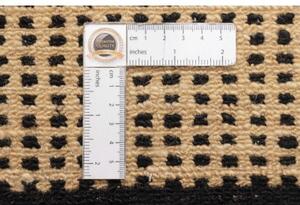 Tappeto Essenzia Geometrico Antracite Avorio Corsia 73x300 Cm