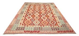 Tappeto Kilim Geometrico Rosso Mattone Avorio 208x288 Cm