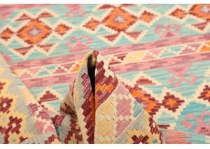 Tappeto Kilim Geometrico Multicolore Beige 184x247 Cm