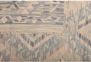 Tappeto Kilim Geometrico Beige Grigio 152x201 Cm