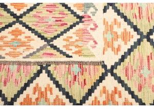 Tappeto Kilim Geometrico Avorio Multicolore 128x180 Cm