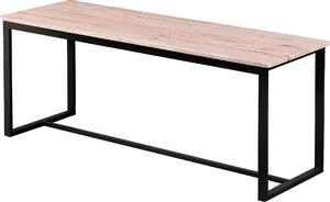 3.00 Panca in legno / metallo - circa 120 x 35 x 45 cm - Panca caricabile fino a 120 kg