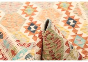 Tappeto Kilim Geometrico Beige Multicolore 128x190 Cm