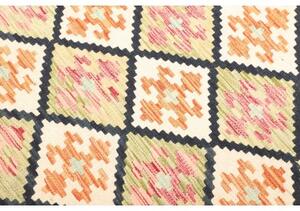Tappeto Kilim Geometrico Avorio Multicolore 128x180 Cm