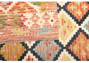 Tappeto Kilim Geometrico Multicolore Beige 132x184 Cm