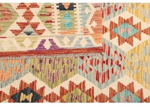 Tappeto Kilim Geometrico Beige Multicolore 128x190 Cm