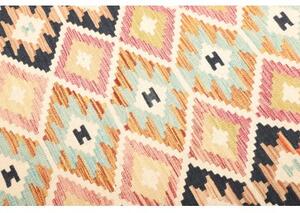 Tappeto Kilim Geometrico Multicolore 127x178 Cm