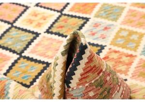Tappeto Kilim Geometrico Multicolore Beige 132x184 Cm